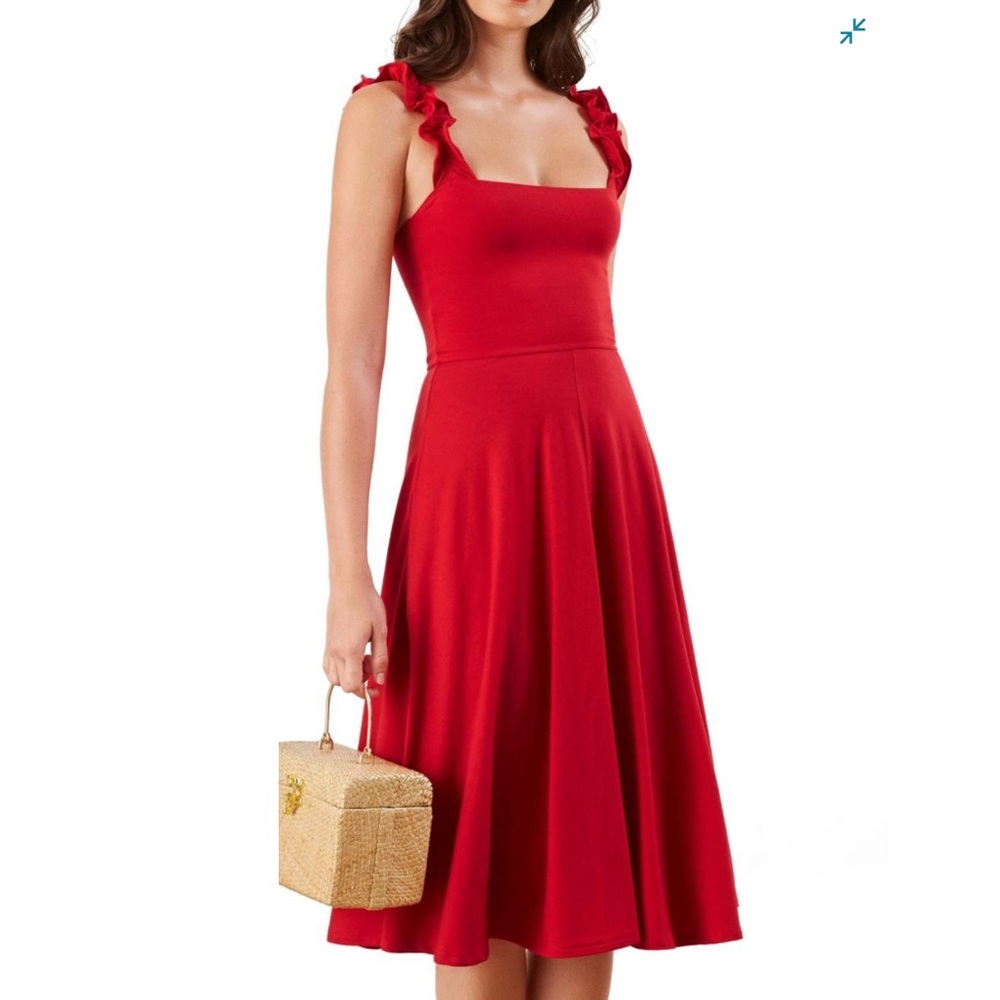 Reformation Eda fit & flare dress